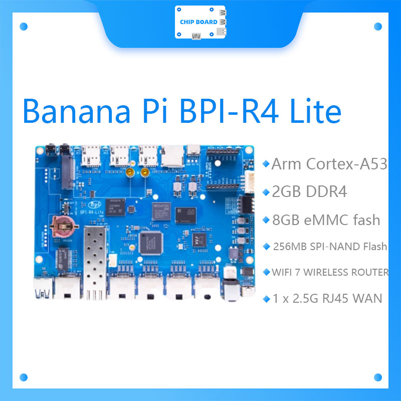 Bananapi Bpi R4 Wifi 7 - جهاز Banana Pi BPI-R4 Lite يتميز