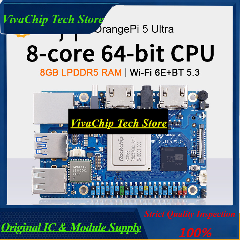 Orange Pi 5 Ultra بذاكرة 8 جيج - مراجعة Rk3588 Mini Pc Board وسعره