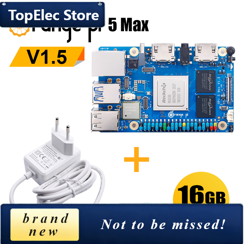 لوحة تطوير TopElec OrangePi 5  - مراجعة Orange Pi 5 Max Rk3588 وسعره