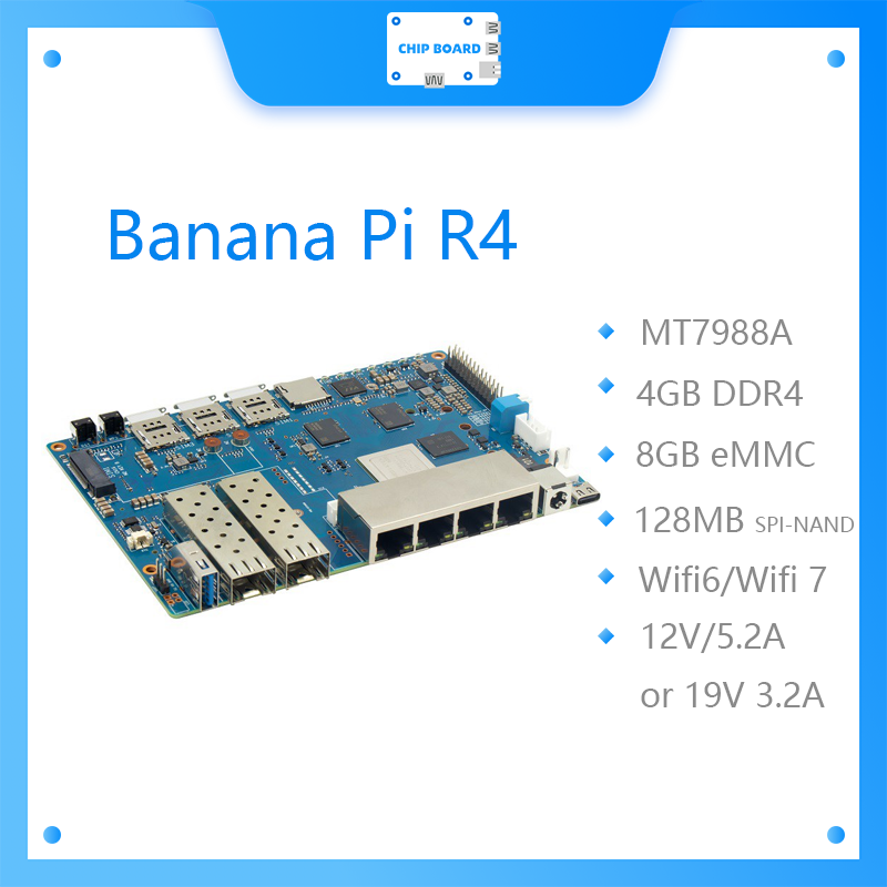 لوحة Banana Pi BPI R4 Wifi 7 م - مراجعة Bananapi Bpi R4 Wifi 7 وسعره