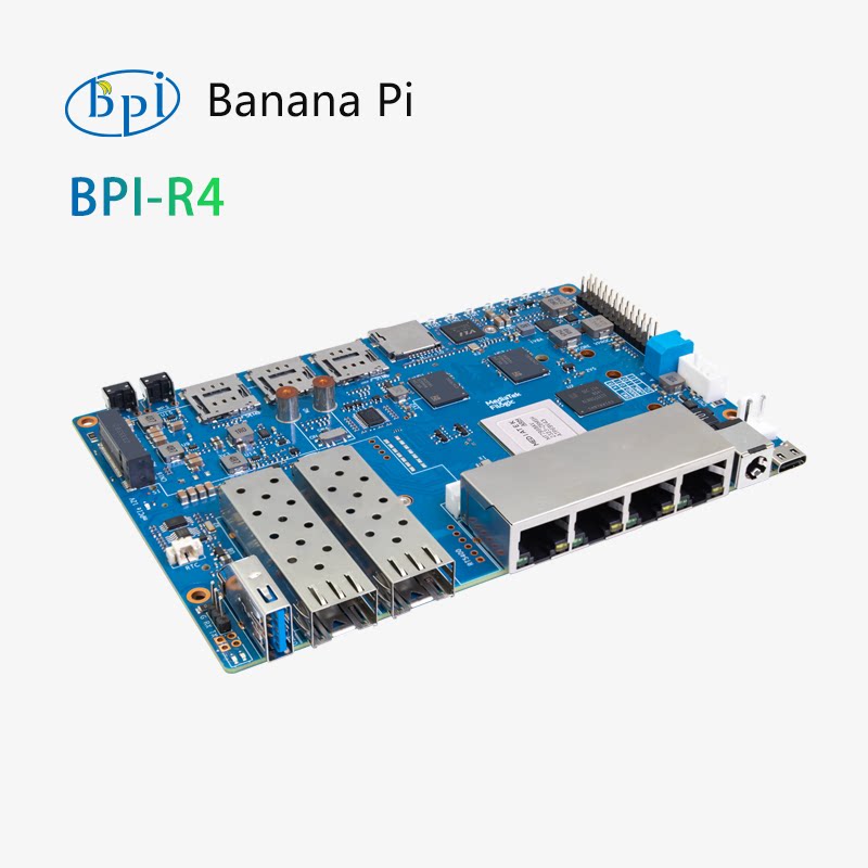 بانانا باي BPI-R4 لوحة تطوير ر - مراجعة Bananapi Bpi R4 Wifi 7 وسعره